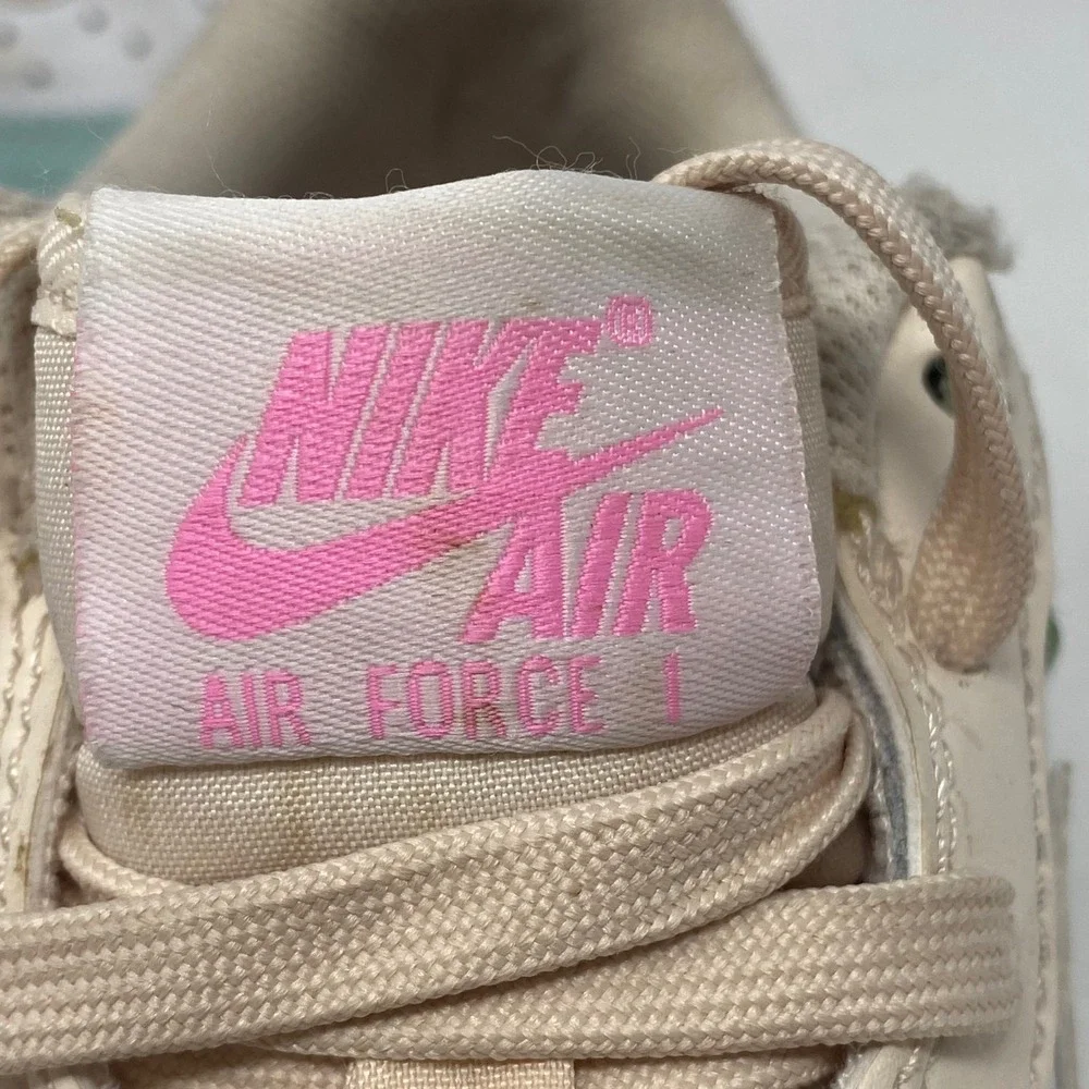 Nike Air Force 1 Low Teal White Cream Pink Blessed DV7762-300 Kids 5.5Y Womens 7